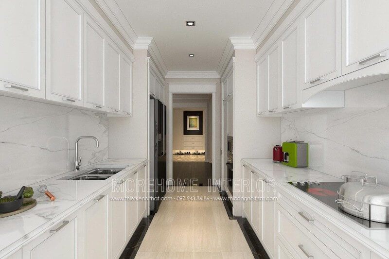Thiết kế tủ bếp cao cấp chung cư TSQ sang trọng