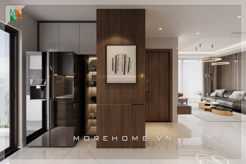 Một mẫu thiết kế nội thất hiện đại, đẳng cấp đã tạo ra ấn tượng với không gian bố trí khoa học, độc đáo và phù hợp với nhà phố, chung cư, biệt thự.